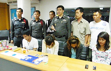 All four have been charged with possession of Class 1 narcotics with intent to sell.